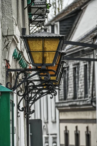 Vieilles Lanternes Dans Centre Historique Mettmann — Photo