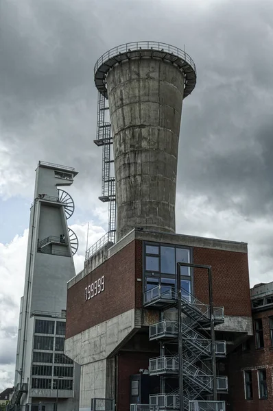 Fan Building Hoist Frame Historical Coal Mine Gelsenkirchen — Foto de Stock