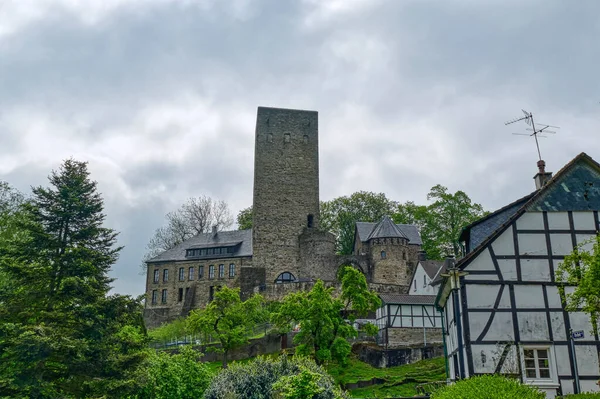 Pohled Středověký Hrad Hattingenu Blankenstein — Stock fotografie