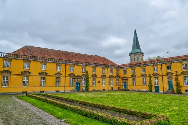 Hof Van Een Historisch Kasteel Osnabrck — Stockfoto