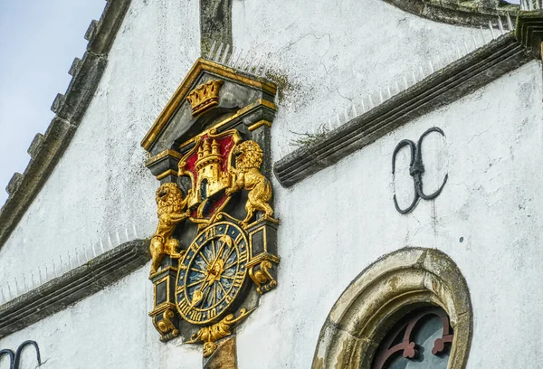Burgsteinfurt历史市政厅的时钟 — 图库照片
