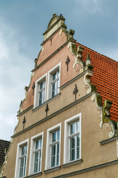 Old facade in the historical centre of Burgsteinfurt