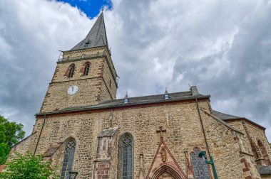 Warburg 'un tarihi merkezinde eski bir kilise.