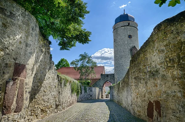 Torre Histórica Muralla Medieval Warburg — Foto de Stock