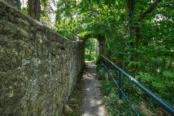 Path Gate Historical City Wall Warburg — Stock Photo, Image