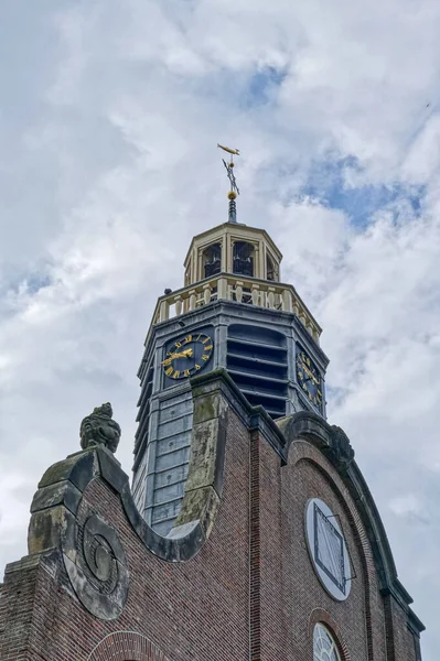 로테르담의 역사적 항구에 순례자 교회의 — 스톡 사진