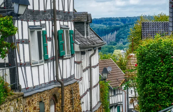 Beautiful Historical Half Timbered Facades Old Blankenberg — Stock Photo, Image