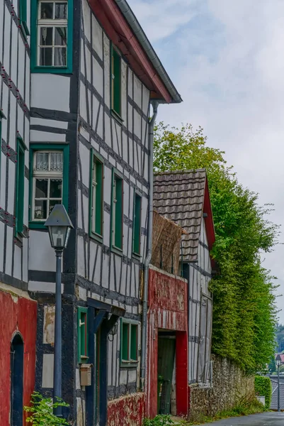 Красочные Исторические Фасады Старом Бланкенберге — стоковое фото