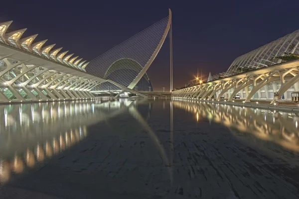 Ciudad de las Artes y las Ciencias en Valencia — Foto de Stock