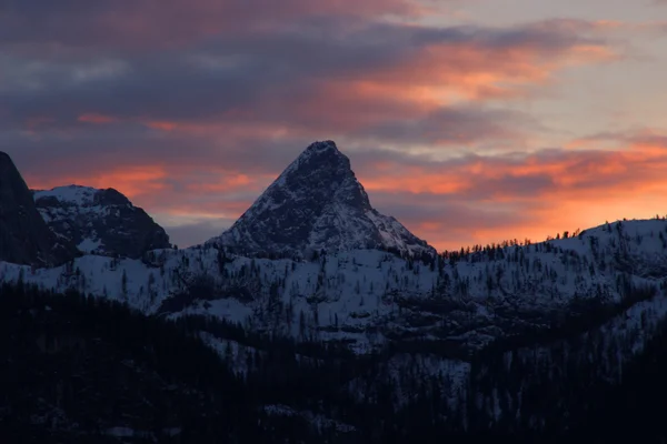 The alps in Bavaria at sunset — стокове фото