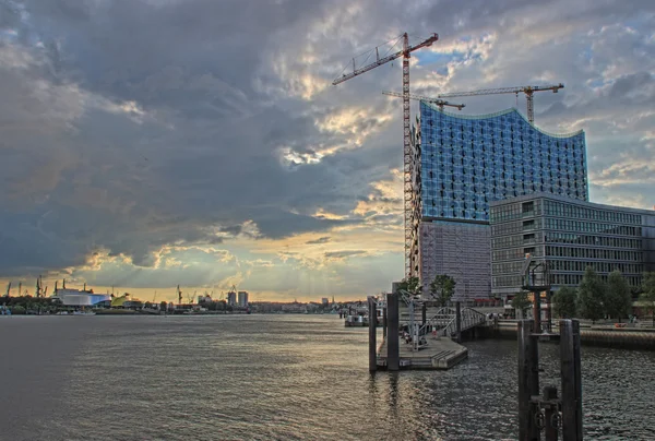 Hamburg hamn — Stockfoto