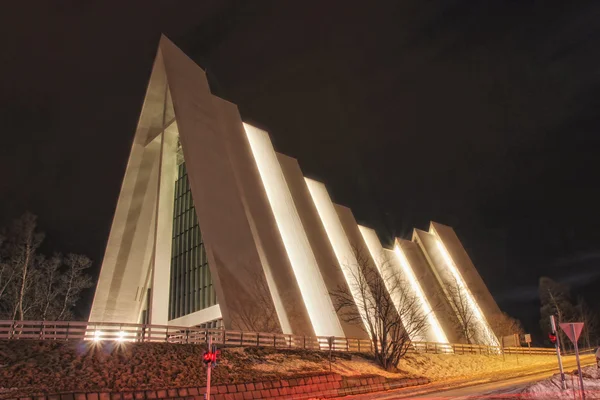 Catedral del Ártico en Tromsoe — Foto de Stock