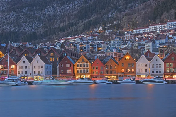 Hanzovní okres v Bergenu — Stock fotografie