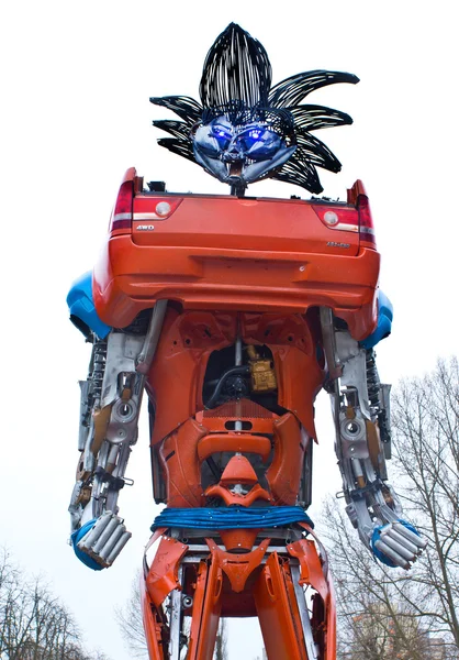 Выставка роботов-трансформаторов — стоковое фото
