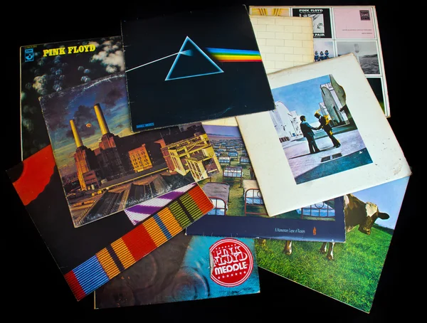 Old vinyl LP records — Stock Photo, Image
