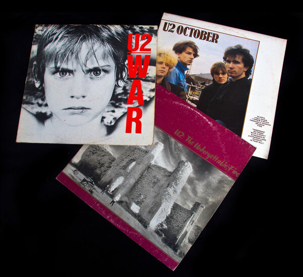 Old vinyl LP records — Stock Photo, Image