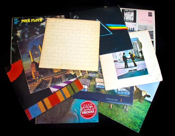 Old vinyl LP records — Stock Photo, Image