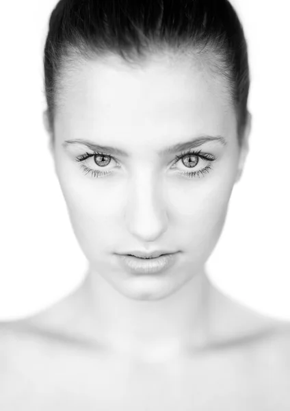 Beauty portrait in black and white Stock Photo