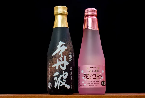 Japanise 酒精喝清酒 — 图库照片