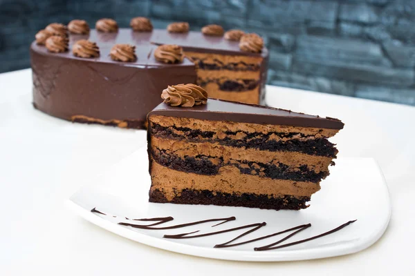 Homemade chocolate cake — Stock Photo, Image