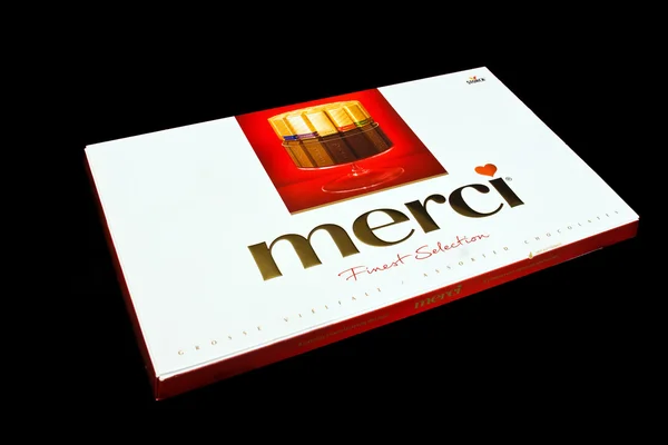 Merci chocolate — Stockfoto