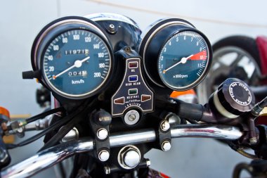 Vintage motor hız göstergesi
