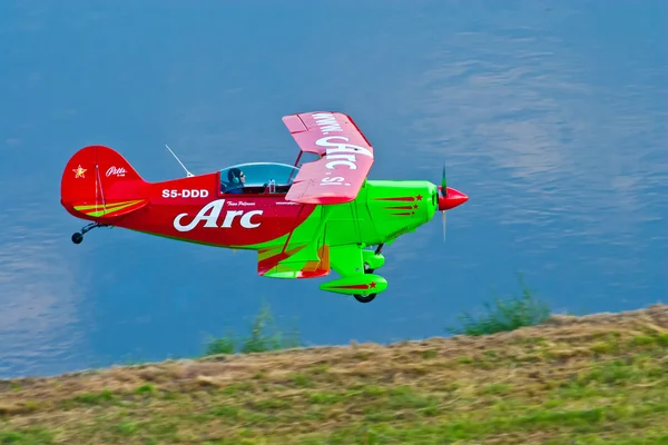 Pitts airplane performing — Stock Fotó