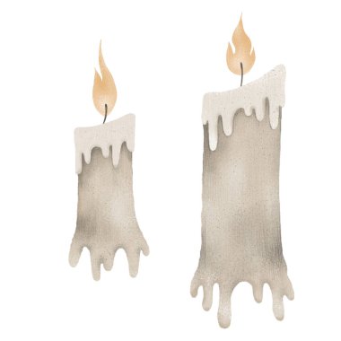 Mumlar yanıyor, çizimler yapılıyor.