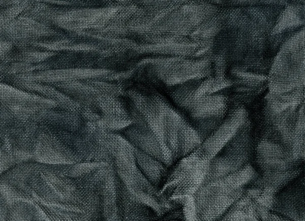 Темно Чорний Абстрактний Тканинний Фон Складки Ручного Фарбування Плями Ілюстрація — стокове фото