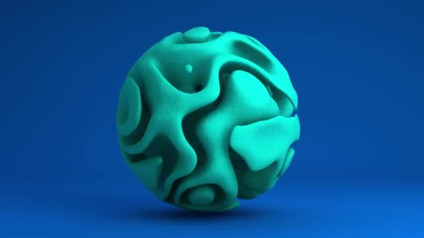 Animation Abstraite Formes Géométriques Les Cubes Déplacent Long Chemin Circulaire — Video