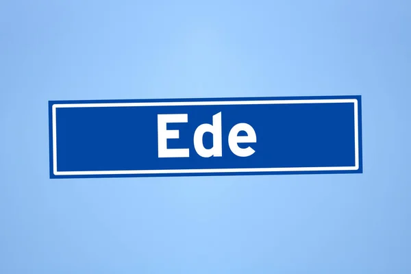 Ede place name sign in the Netherlands — Stock Photo, Image