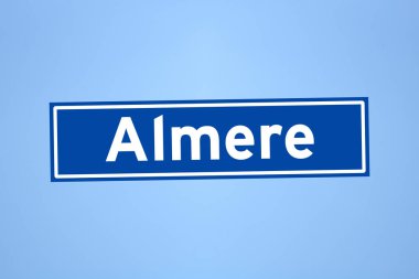Hollanda 'da Almere yer adı işareti