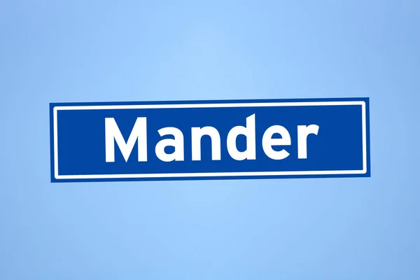 Знак "Мандер" в Нидерландах — стоковое фото