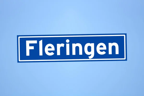 Назва міста Флерінген (Нідерланди). — стокове фото