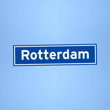 Hollanda 'da Rotterdam yer işareti