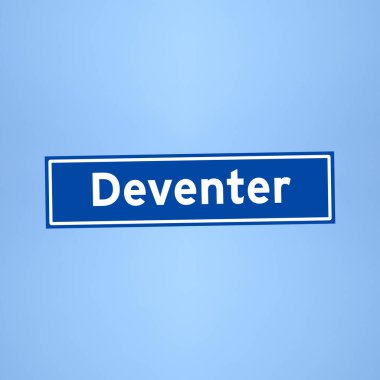 Hollanda 'da Deventer isim işareti