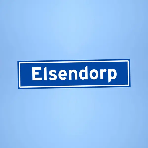 オランダのエルゼンドルプ地名記号 — ストック写真