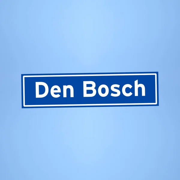オランダのデン・ボッシュ地名記号 — ストック写真