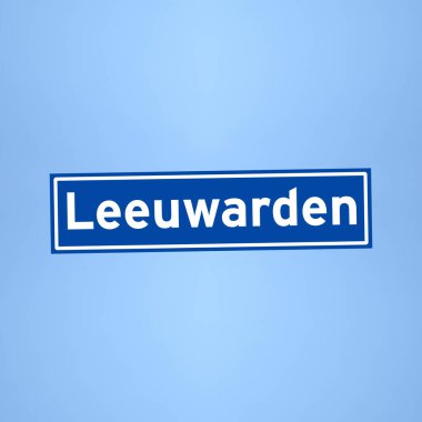 Hollanda 'da Leeuwarden yer adı işareti