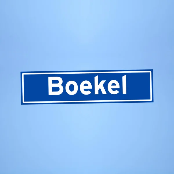 Nazwa miejscowości Boekel w Holandii — Zdjęcie stockowe