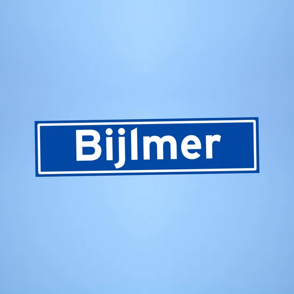 Знак места Байлмера в Нидерландах — стоковое фото