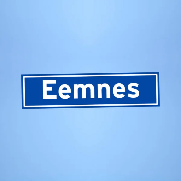 Знак "Eemnes" в Нидерландах — стоковое фото