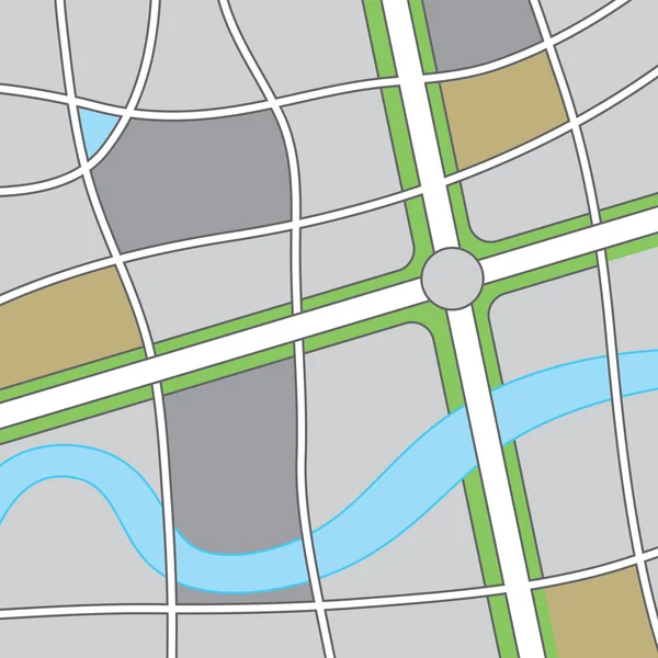 道路地図の図 — ストックベクタ