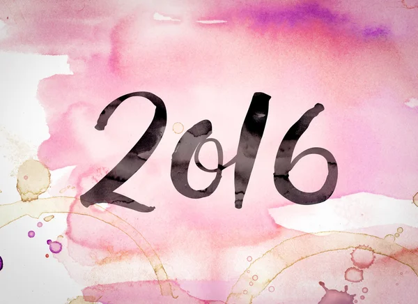 2016 Concept Watercolor Theme — Stock Photo, Image