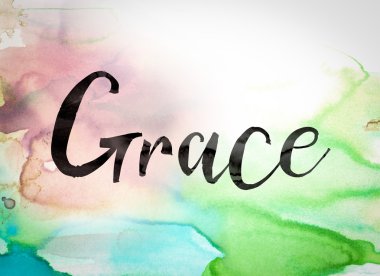 Grace Concept Watercolor Theme clipart