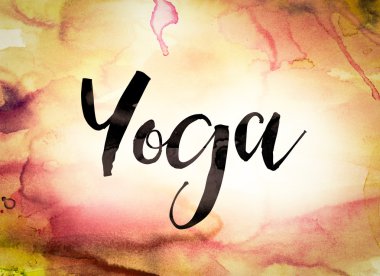 Yoga kavramı suluboya Tema