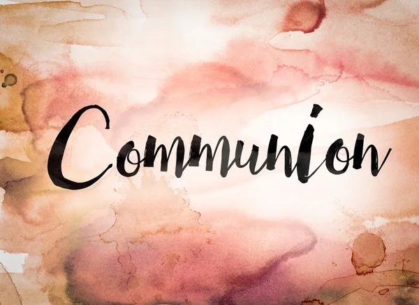 Communion Concept Watercolor Theme — Stock Photo, Image