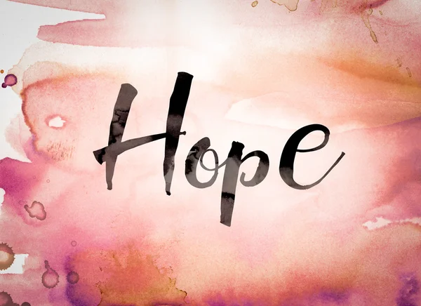 Hope Concept Watercolor Theme — Stock Photo, Image