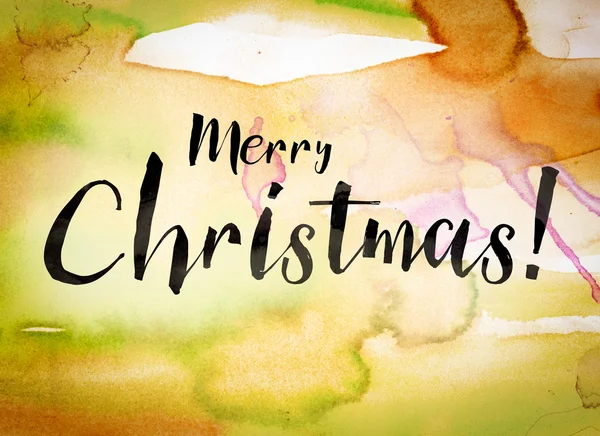 Merry Christmas Concept Watercolor Theme — Stock Photo, Image