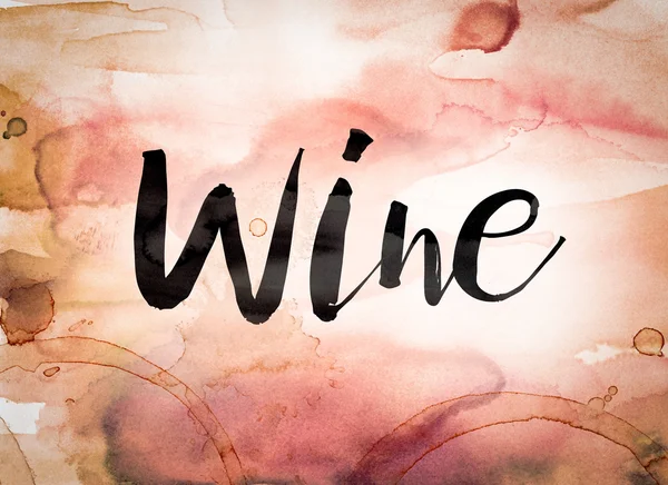 ワインのコンセプトを水彩画テーマ — ストック写真